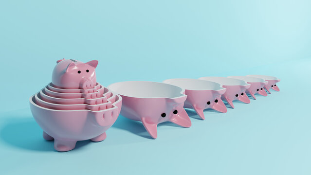 Russian doll piggy banks