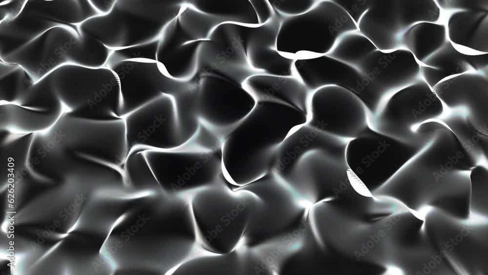 Poster futuristic particle wave. abstract technology background. big data visualization. 3d rendering. 4k a