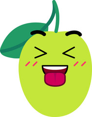 Jujube Face Tongue Out Close Eye