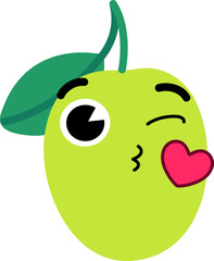 Jujube Face Wink Kiss