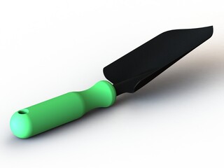 Fototapeta premium Steel Garden Hand Trowel 3D model