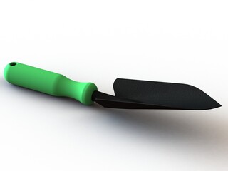 Steel Garden Hand Trowel 3D model