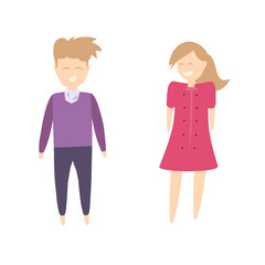 Valentine day couple character