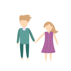 Valentine day couple character