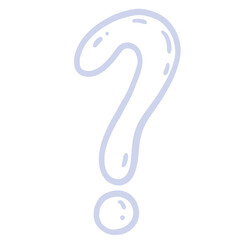 Naklejka premium Question Mark Ask Doubt