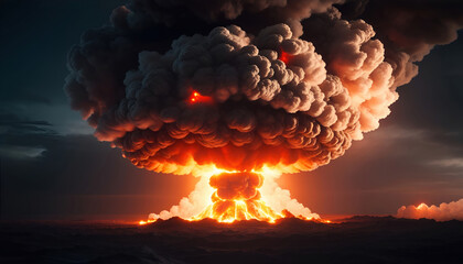 atom bomb, nuclear, very big explosion, mega explosion