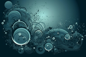 A captivating and dynamic vector design featuring an array of colorful bubbles, perfect for creating a vibrant and wallpaper background. Ai generated