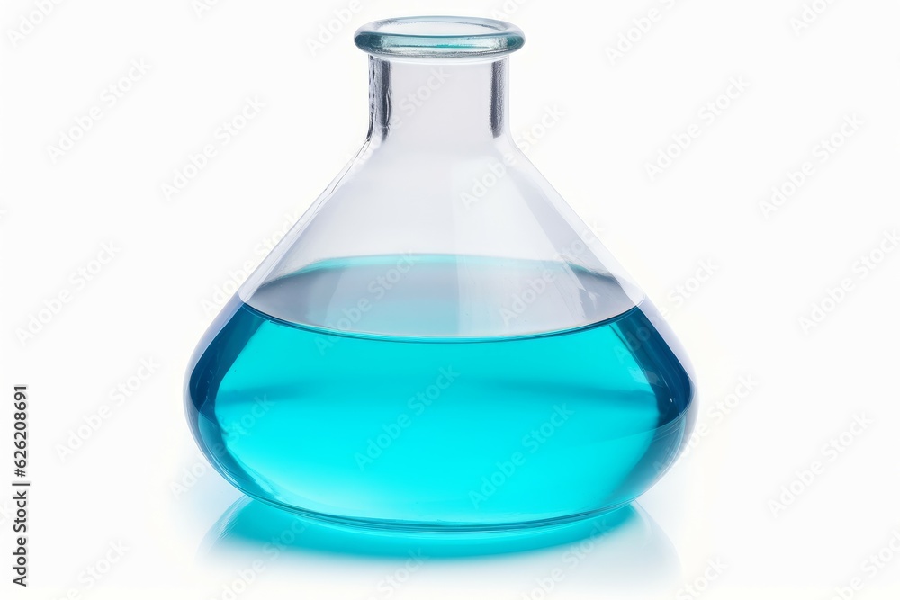 Poster laboratory flask. generate ai