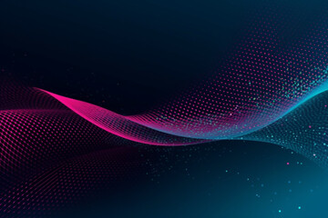 Stunning wallpaper design featuring a captivating blue background adorned with a graceful pink swoosh, adding a touch of elegance. Ai generated