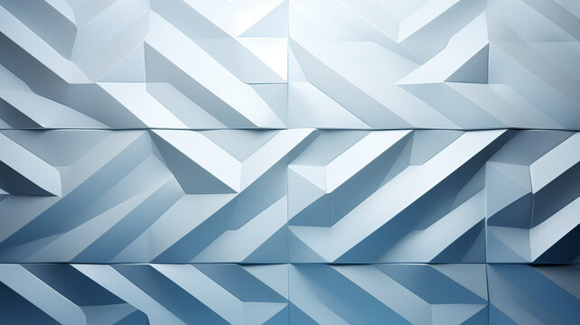 polygonal blue light background abstract triangles innovation page. Generative AI