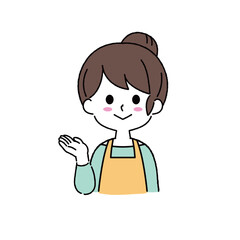 シンプルな女性のイラスト