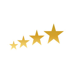 gold star 4 icon illustrasion