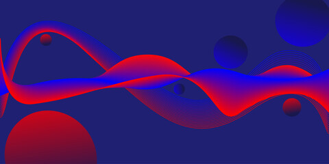 abstract background with waves