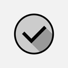 Check mark Icon. Agree Symbol. Yes or Okay Signs - Vector Illustration for Design and Websites, Presentation or Application.