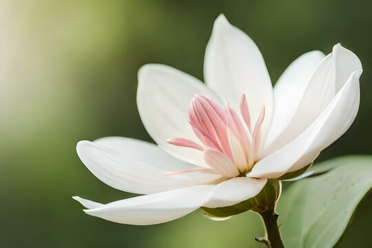 white lotus flower