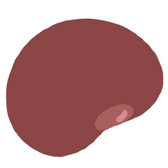 illustration of a red bean