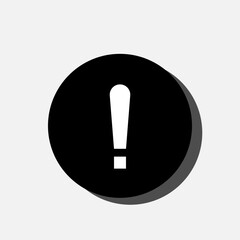 Exclamation Mark. Danger Icon. Warning Symbol - Vector Logo Template. 