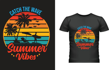 summer holiday based t shirt design.