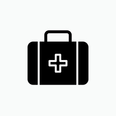 Medical Kit Icon. Doctor Equipment, Paramedic Bag Symbol  for Design, Presentation, Website or Apps Elements – Vector.        