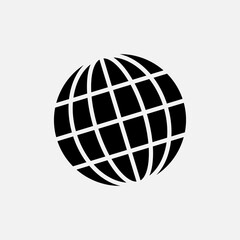 Globe Icon. Earth, World Symbol for Design, Presentation, Website or Apps Elements – Vector. 