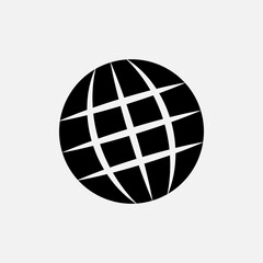 Globe Icon. Earth, World Symbol for Design, Presentation, Website or Apps Elements – Vector. 