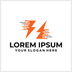 Initial letterZ logo template with Power icon .This font with Electrical Bolt identity, moving and speed thunder logo vector . Automotive monogram ,logo mark minimal,abstract concept design .