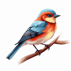 bird cartoon clipart vector white background