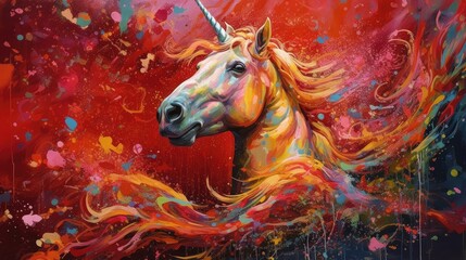 Portrait of unicorn