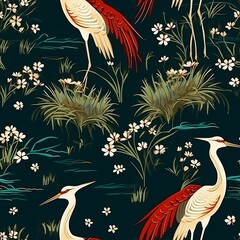 seamless pattern with birds - 626225266