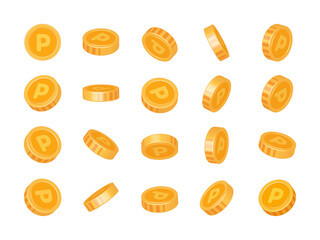 立体のポイントメダルのイメージイラスト