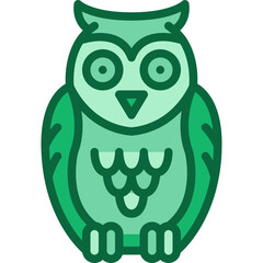 owl two tone icon