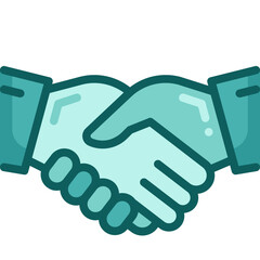handshake two tone icon