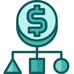 money management two tone icon