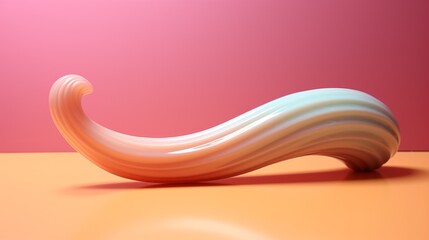 Stylish Shofar Horn on Festive Rosh Hashanah Background