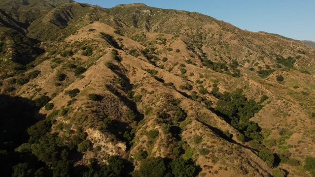 Aerial View of Wilson Canyon, Sylmar, San Fernando Valley, California 