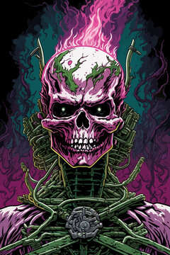 skull, cool Sci-fie charachter