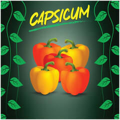 illustration of an background with vegetables