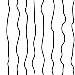 Abstract vertical lines with curves modern print