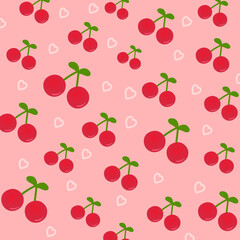 seamless pattern with cherry