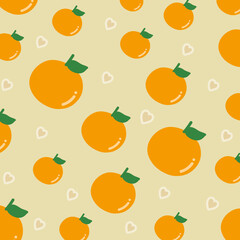 seamless background with oranges