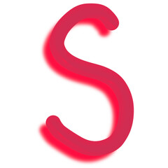 Naklejka premium Uppercase English alphabet 3D model is self-drawn.