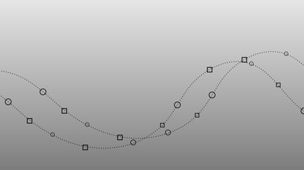 Abstract minimal shape composition on background.