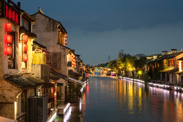 canal in the ancient chinese city