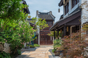 Obraz premium street in the chinese old town