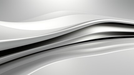 White 3D Abstract business background, Generative AI