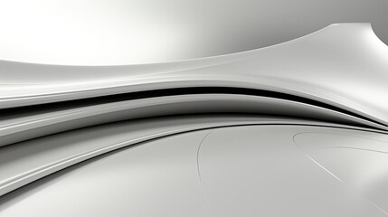 White 3D Abstract business background, Generative AI