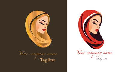 Vector beauty logotype hijab shailah 