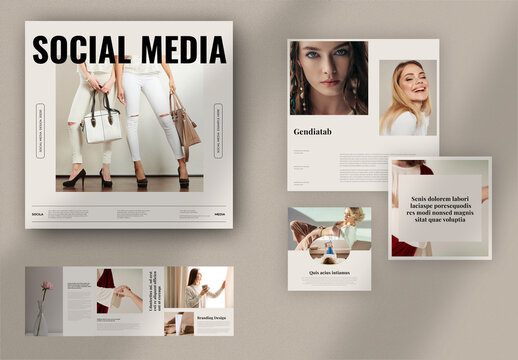Social Media Kit Layout