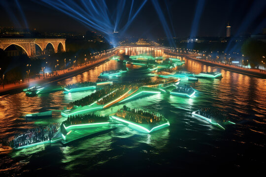 Unity on Water: Opening Ceremony of 2024 Paris Olympics, Generative AI