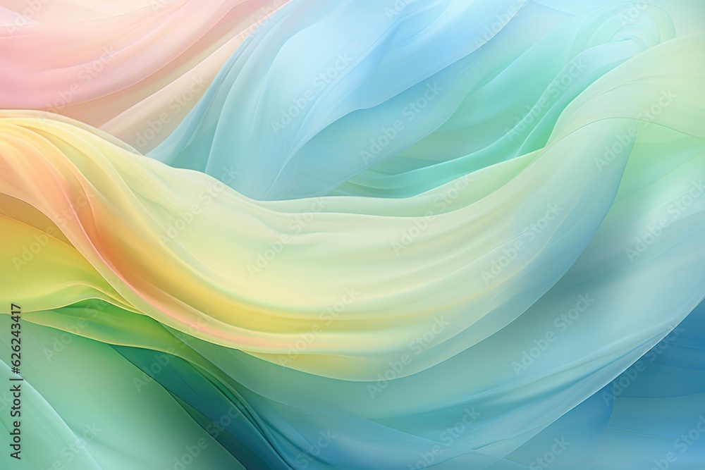 Poster abstract soft colorful swirl wave background. flow liquid lines design element. light pastel colors.